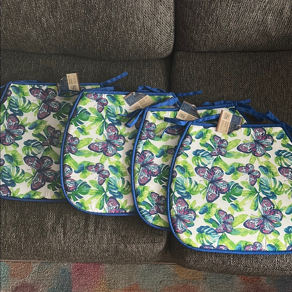 Floral Butterfly Chair Cushions